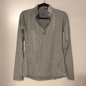 Gray pullover quarter zip size XS